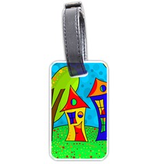 Two Houses  Luggage Tags (one Side)  by Valentinaart