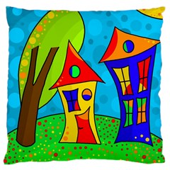 Two Houses  Standard Flano Cushion Case (one Side) by Valentinaart