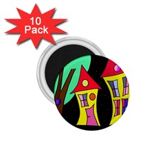 Two Houses 2 1 75  Magnets (10 Pack)  by Valentinaart