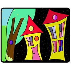 Two Houses 2 Fleece Blanket (medium) 