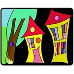 Two houses 2 Fleece Blanket (Medium)  60 x50  Blanket Front