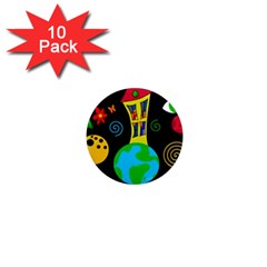 Playful Universe 1  Mini Magnet (10 Pack)  by Valentinaart