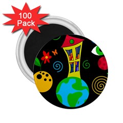 Playful Universe 2 25  Magnets (100 Pack)  by Valentinaart