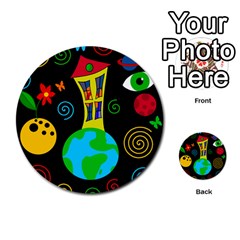 Playful Universe Multi-purpose Cards (round)  by Valentinaart