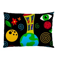 Playful Universe Pillow Case (two Sides) by Valentinaart