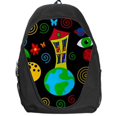 Playful Universe Backpack Bag by Valentinaart