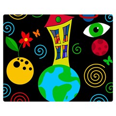 Playful Universe Double Sided Flano Blanket (medium) 