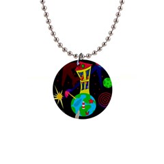 Colorful Universe Button Necklaces by Valentinaart