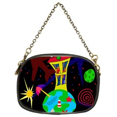 Colorful Universe Chain Purses (one Side)  by Valentinaart