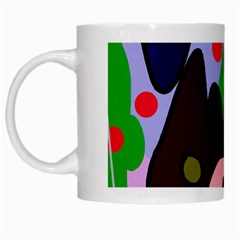 Decorative Abstraction White Mugs by Valentinaart