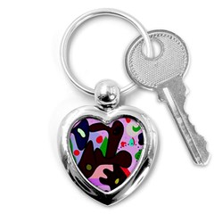 Decorative Abstraction Key Chains (heart)  by Valentinaart