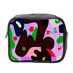 Decorative Abstraction Mini Toiletries Bag 2-side by Valentinaart