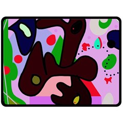 Decorative Abstraction Fleece Blanket (large)  by Valentinaart