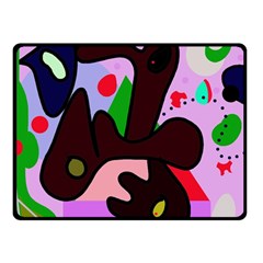 Decorative Abstraction Double Sided Fleece Blanket (small)  by Valentinaart