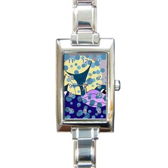 Whale Rectangle Italian Charm Watch by Valentinaart