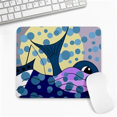 Whale Large Mousepads by Valentinaart