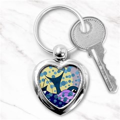 Whale Key Chains (heart)  by Valentinaart