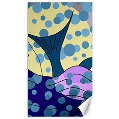 Whale Canvas 40  X 72   by Valentinaart