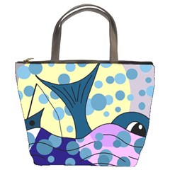 Whale Bucket Bags by Valentinaart