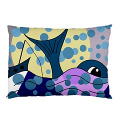 Whale Pillow Case by Valentinaart