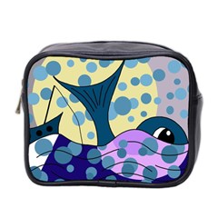 Whale Mini Toiletries Bag 2-side by Valentinaart