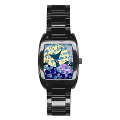 Whale Stainless Steel Barrel Watch by Valentinaart