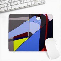 Street Light Large Mousepads by Valentinaart