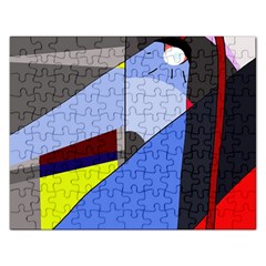 Street Light Rectangular Jigsaw Puzzl by Valentinaart