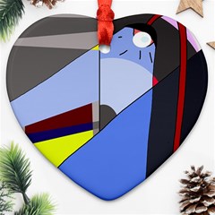 Street Light Heart Ornament (2 Sides)