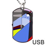 Street light Dog Tag USB Flash (Two Sides)  Front