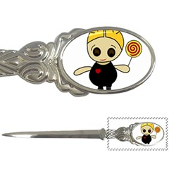 Cute Doll Girl Letter Openers by Valentinaart