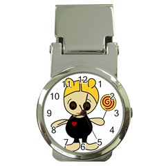 Cute Doll Girl Money Clip Watches by Valentinaart