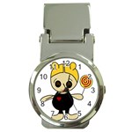 Cute doll girl Money Clip Watches Front