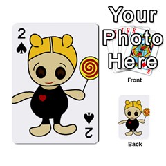 Cute Doll Girl Playing Cards 54 Designs 