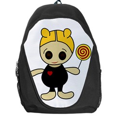 Cute Doll Girl Backpack Bag by Valentinaart