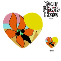 Sunflower On Sunbathing Multi-purpose Cards (heart)  by Valentinaart