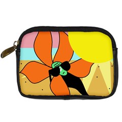 Sunflower On Sunbathing Digital Camera Cases by Valentinaart