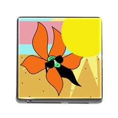 Sunflower On Sunbathing Memory Card Reader (square) by Valentinaart