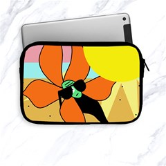 Sunflower On Sunbathing Apple Ipad Mini Zipper Cases by Valentinaart