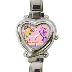 Love Heart Italian Charm Watch by Valentinaart