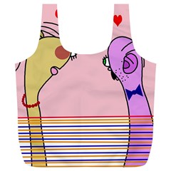 Love Full Print Recycle Bags (l)  by Valentinaart