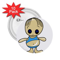 Cute Boy 2 25  Buttons (10 Pack)  by Valentinaart