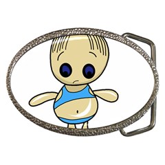 Cute Boy Belt Buckles by Valentinaart