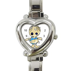 Cute Boy Heart Italian Charm Watch by Valentinaart