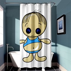 Cute Boy Shower Curtain 36  X 72  (stall)  by Valentinaart