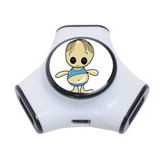 Cute Boy 3-port Usb Hub by Valentinaart