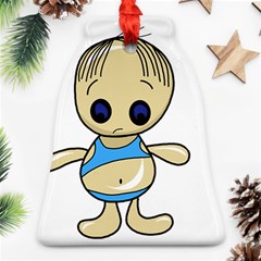 Cute Boy Bell Ornament (2 Sides) by Valentinaart