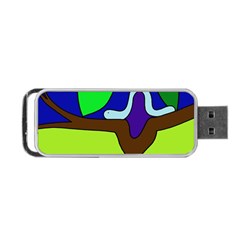 Caterpillar  Portable Usb Flash (one Side) by Valentinaart