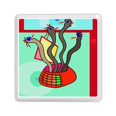 Dancing  Snakes Memory Card Reader (square) 