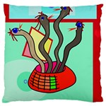 Dancing  snakes Large Flano Cushion Case (One Side) Front